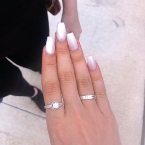 Effy 14k solid white gold size 7